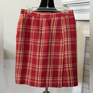 Jones New York Linen Wrap Skirt